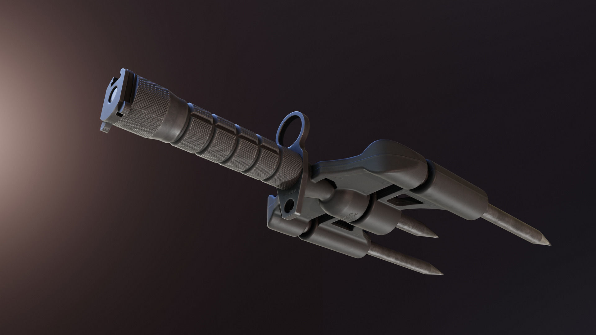 CRM Bayonet Low-poly 3D model_4