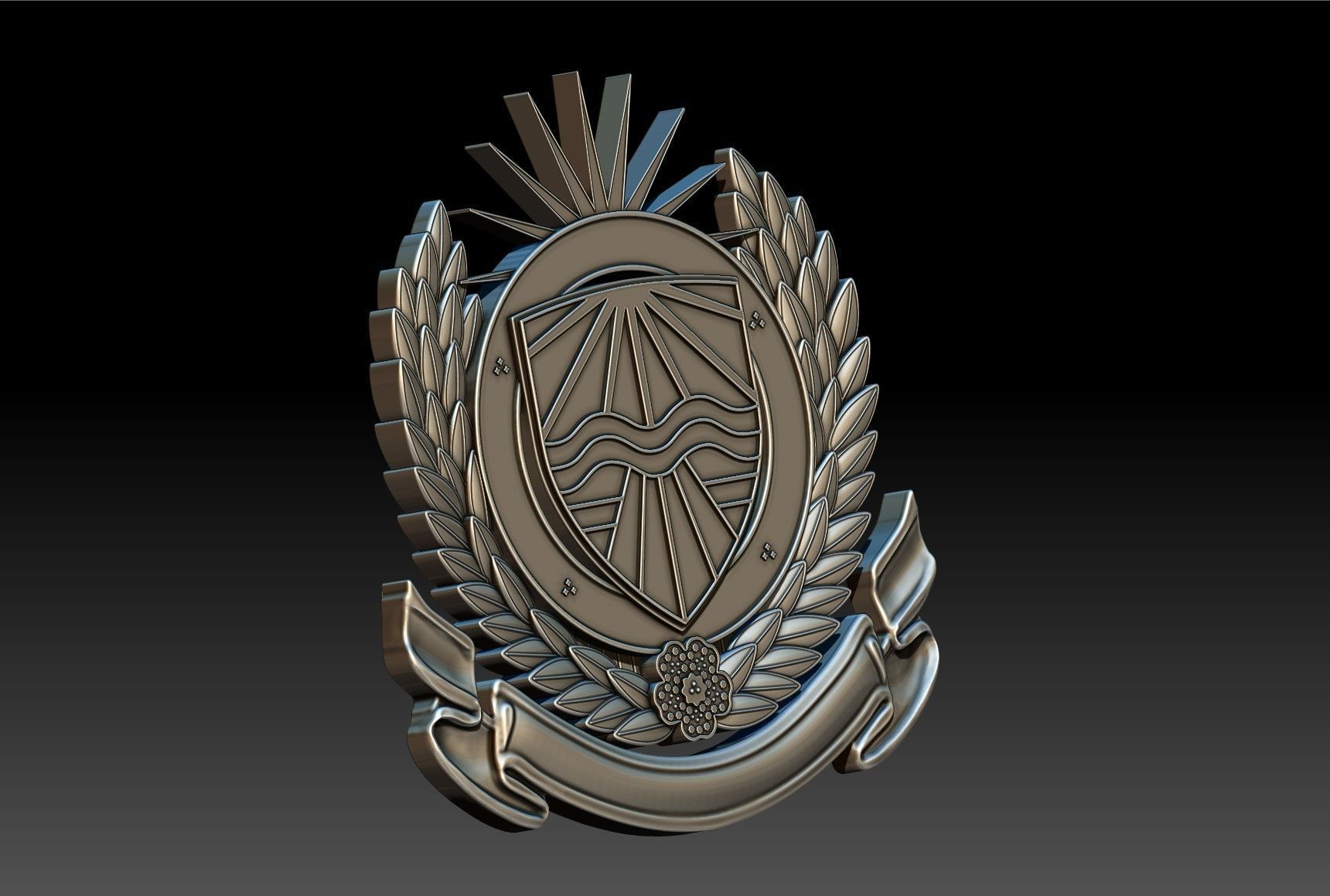 Badge Plaque 3D print model_6