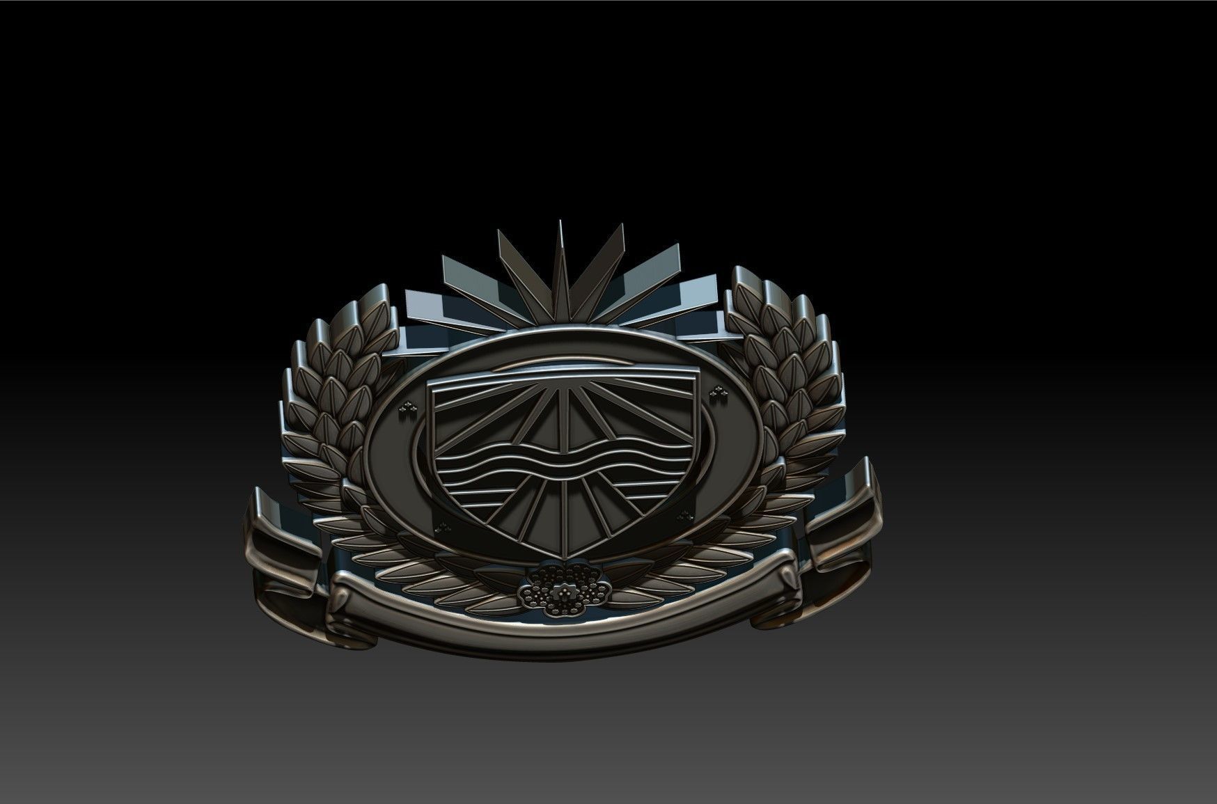 Badge Plaque 3D print model_5