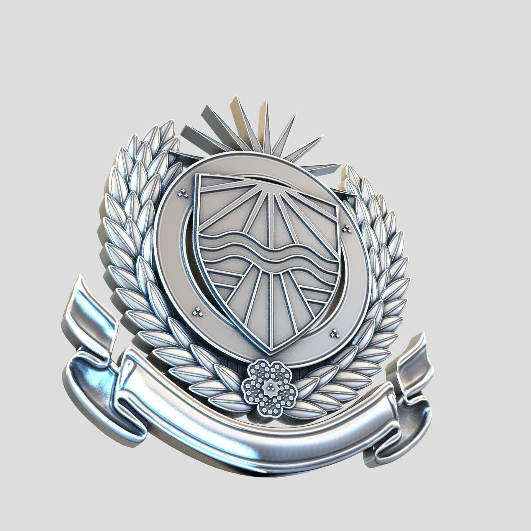 Badge Plaque 3D print model_1