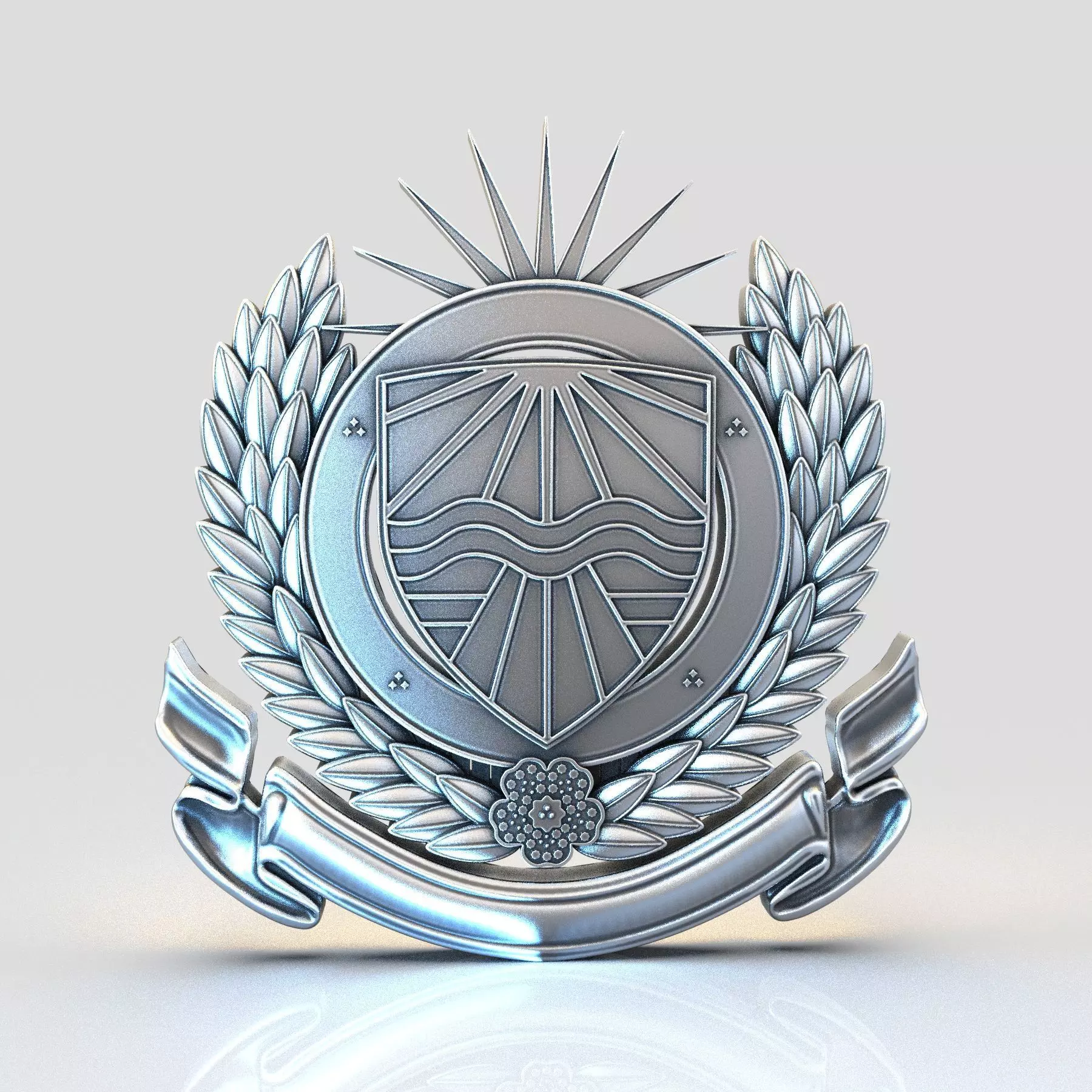 Badge Plaque 3D print model_0