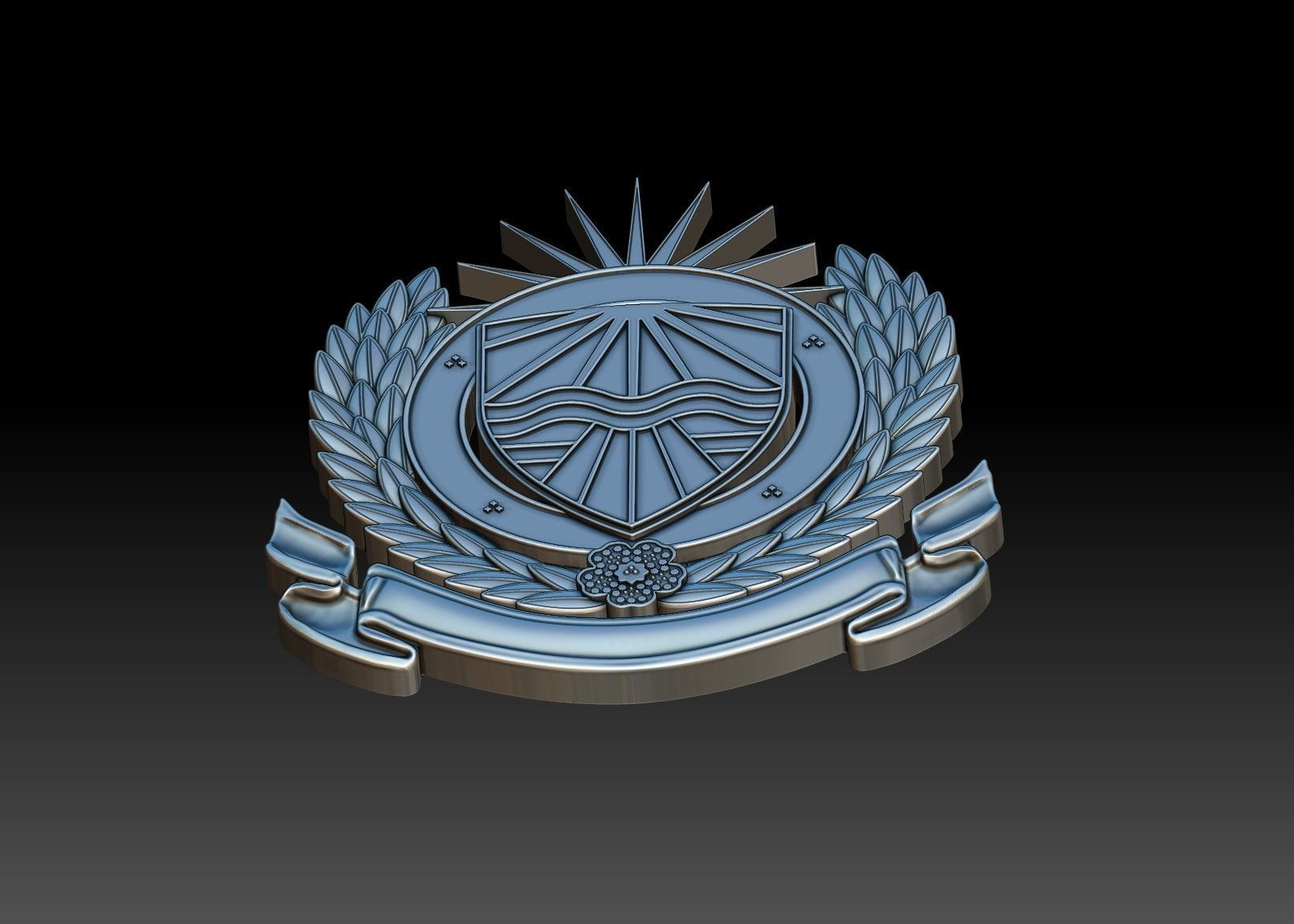 Badge Plaque 3D print model_4
