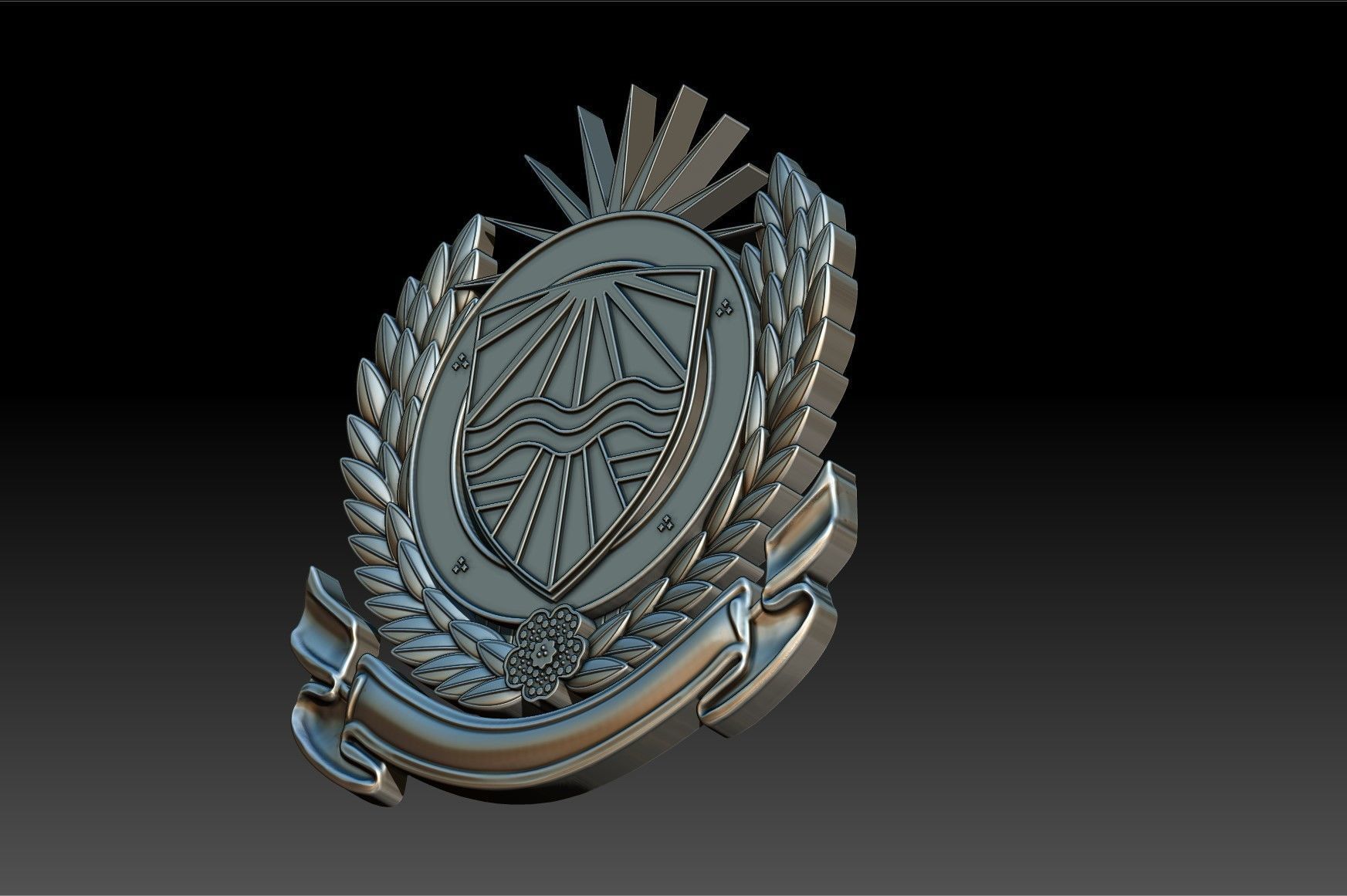 Badge Plaque 3D print model_3