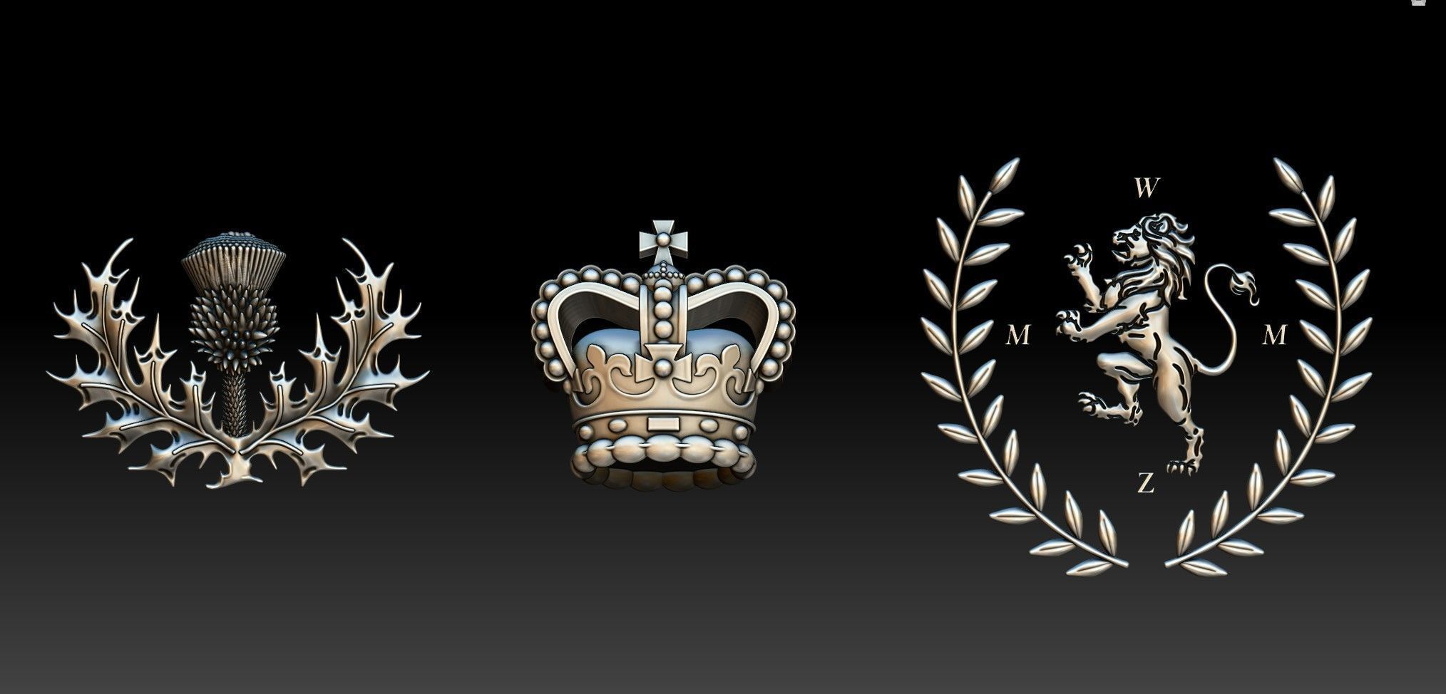 Coat of Arms Elements 3D print model_8