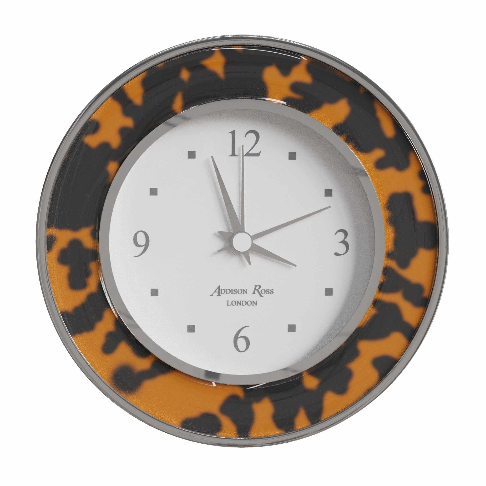 Addison Ross tortoiseshell silver alarm clock 3D model_3