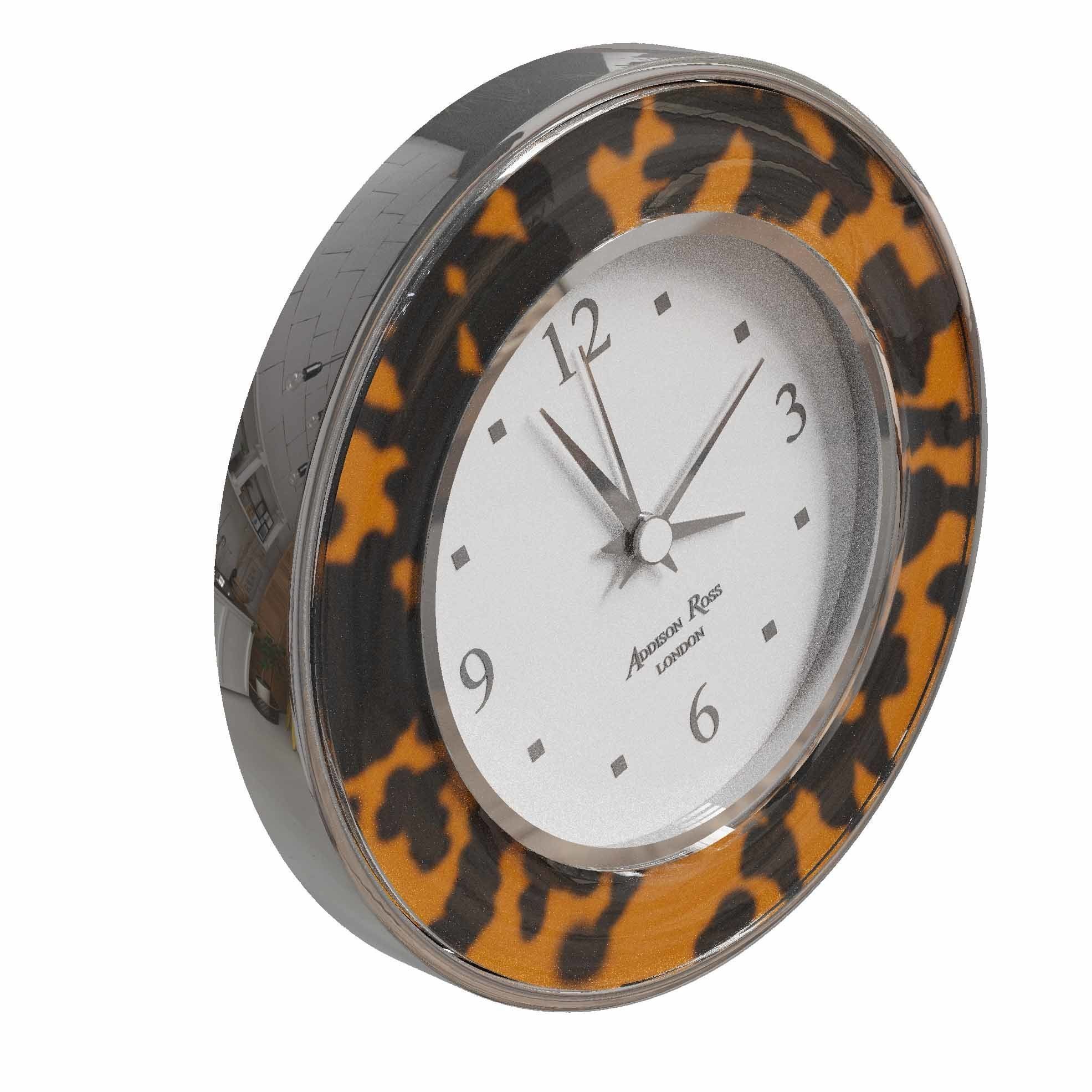 Addison Ross tortoiseshell silver alarm clock 3D model_2