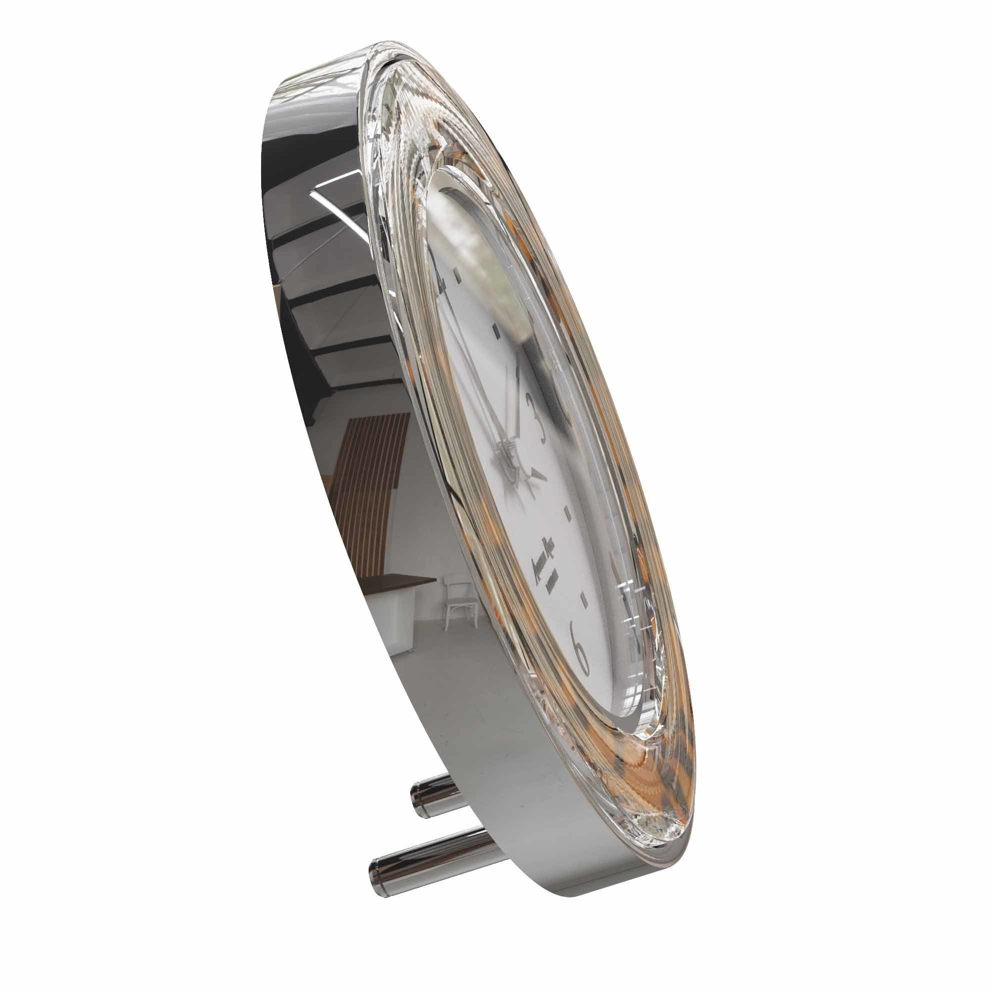 Addison Ross tortoiseshell silver alarm clock 3D model_1