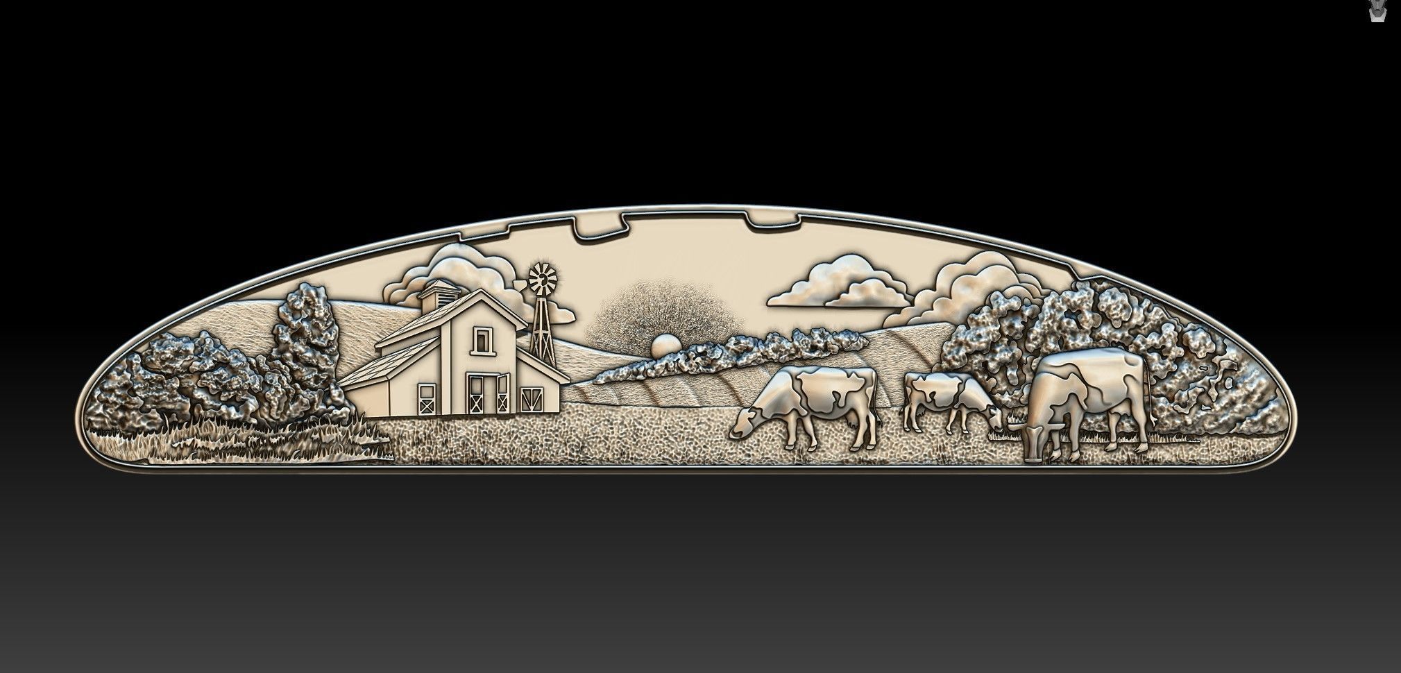 Farm Scene 3D print model_2