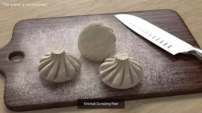 Raw Dumplings Collection 3 3D Model Pack 3