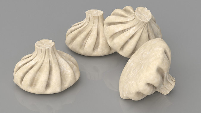Raw Dumplings Collection 3 3D Model Pack 5