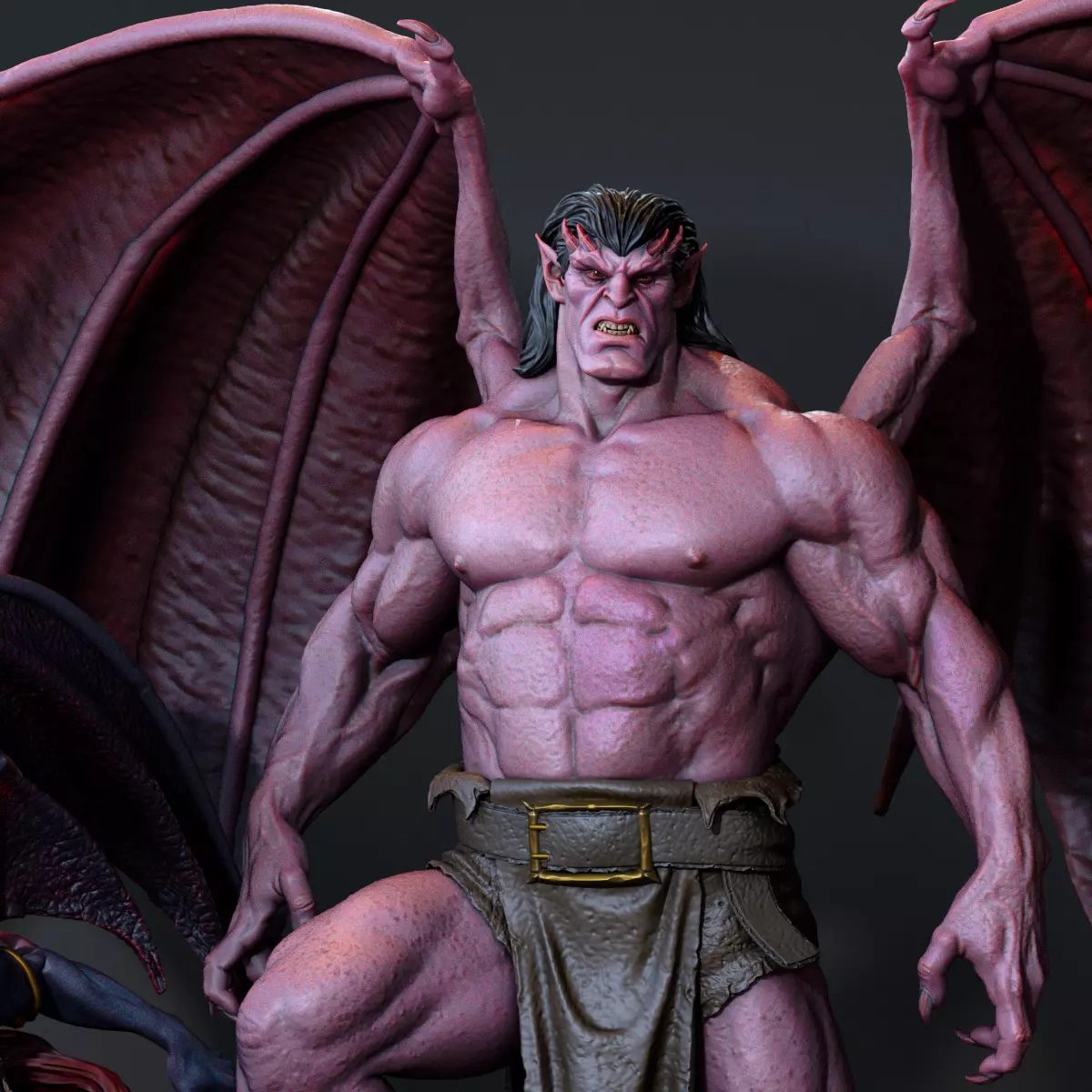 DEMONA AND GOLIATH 3D PRINT 3D print model