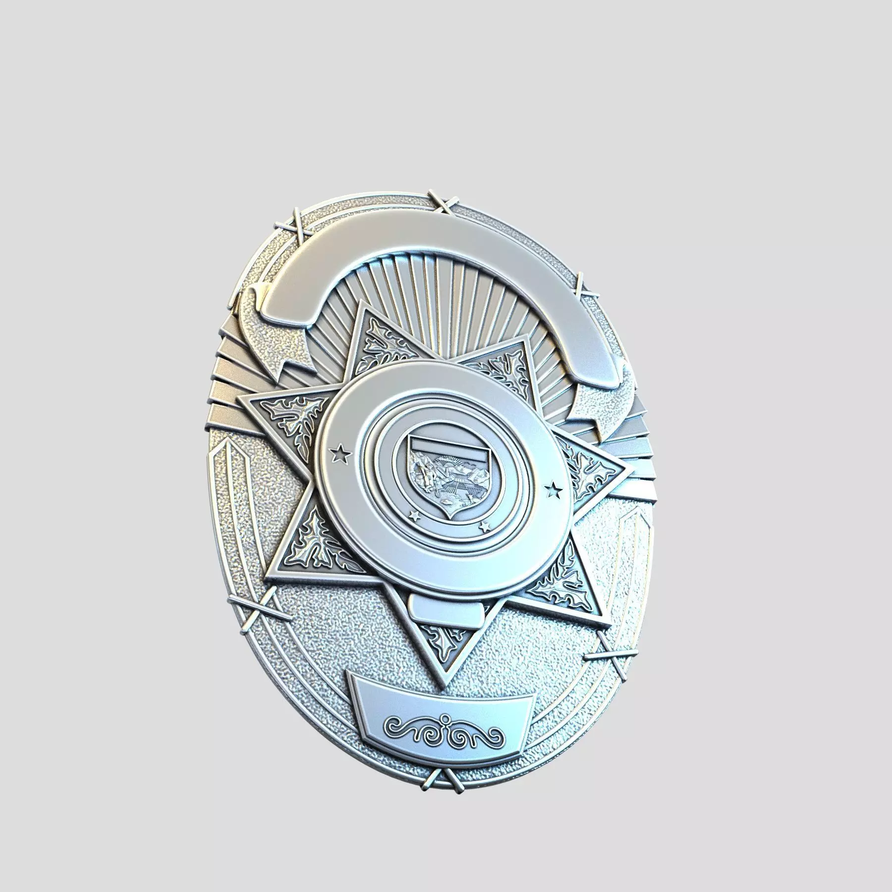 Kingman Police Badge 3D print model