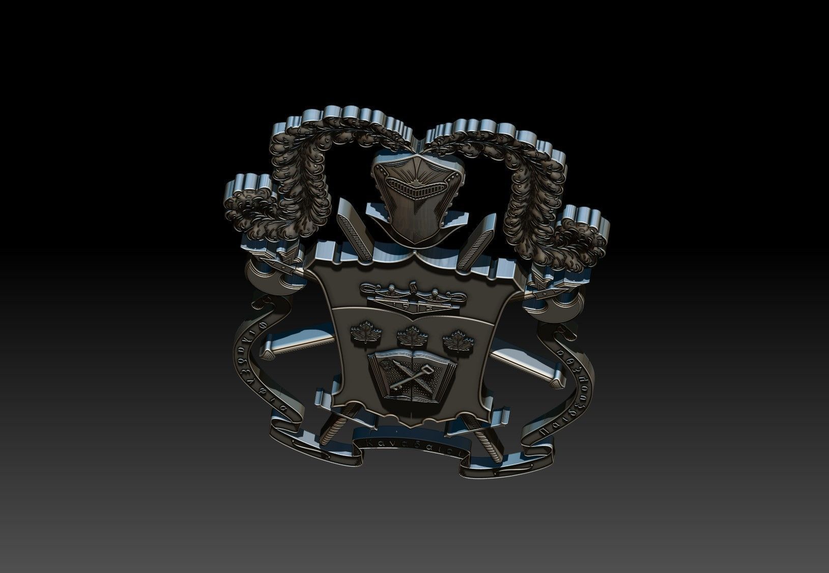 Phi Kappa Pi 3D print model_5