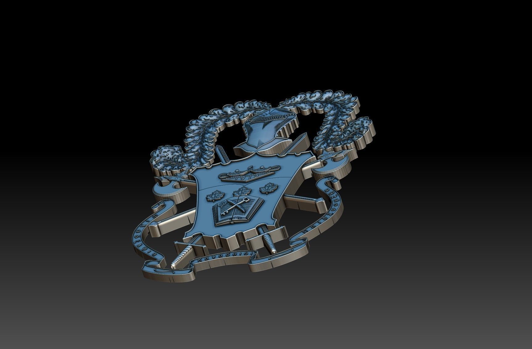 Phi Kappa Pi 3D print model_4