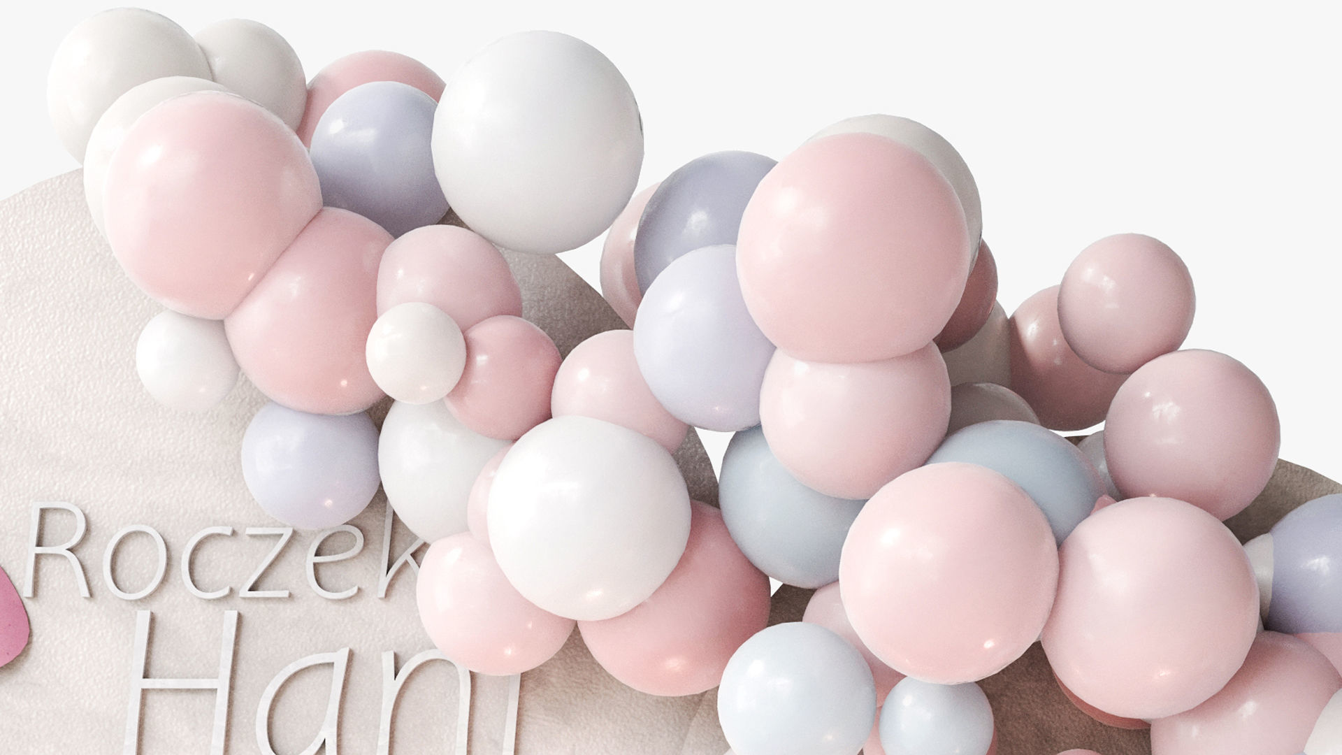 Inflatable balloons for a children party 3D model_2