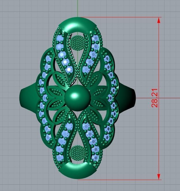 jewelry ring 3D print model_7