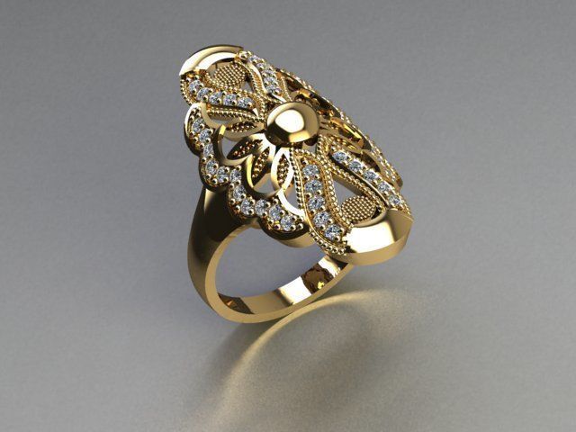 jewelry ring 3D print model_1