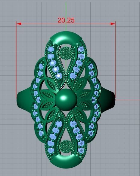 jewelry ring 3D print model_8