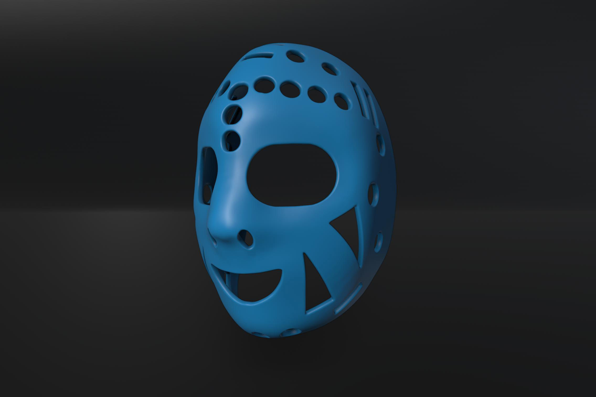 Vintage Hockey Masks Pack 3D print model_8
