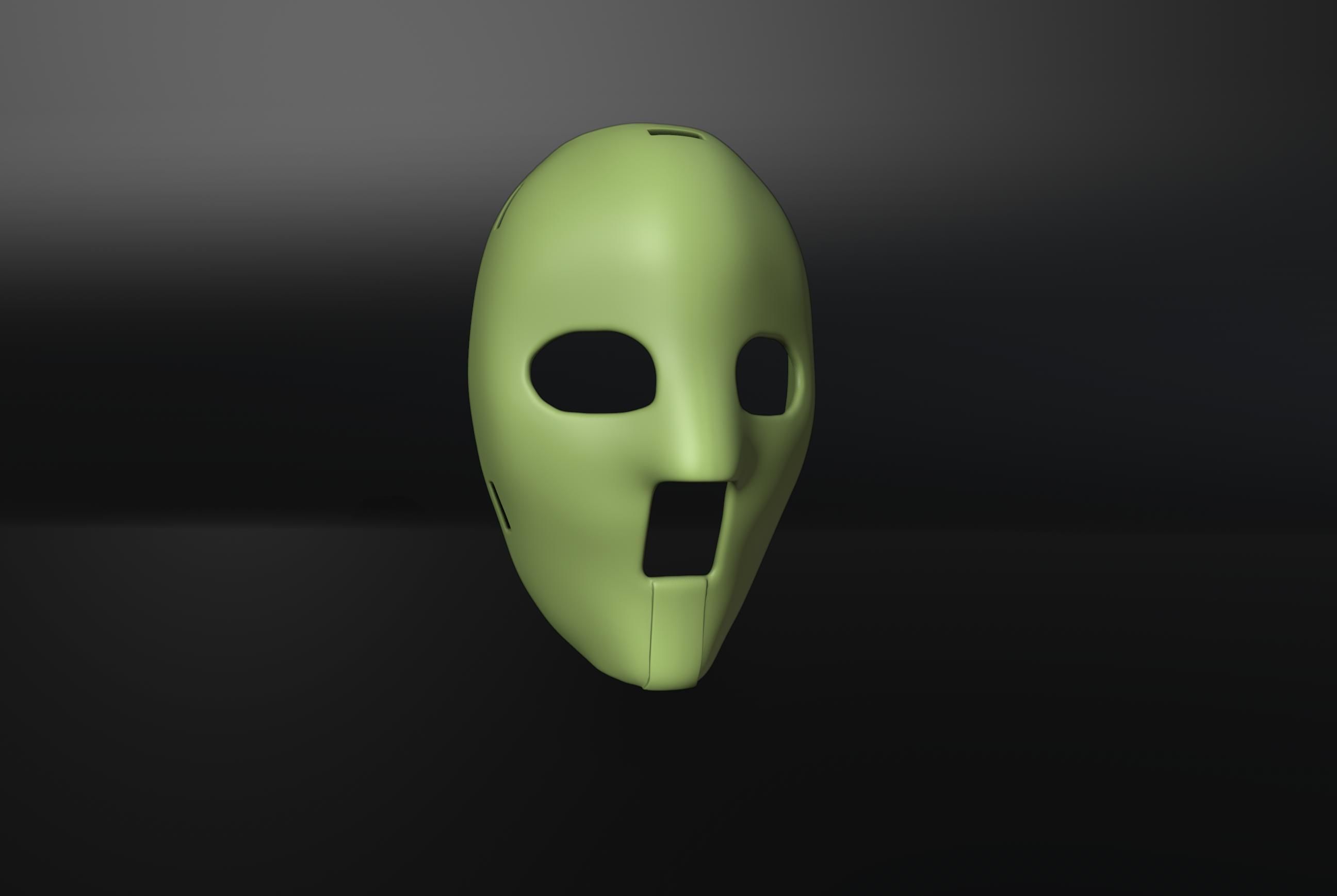 Vintage Hockey Masks Pack 3D print model_6