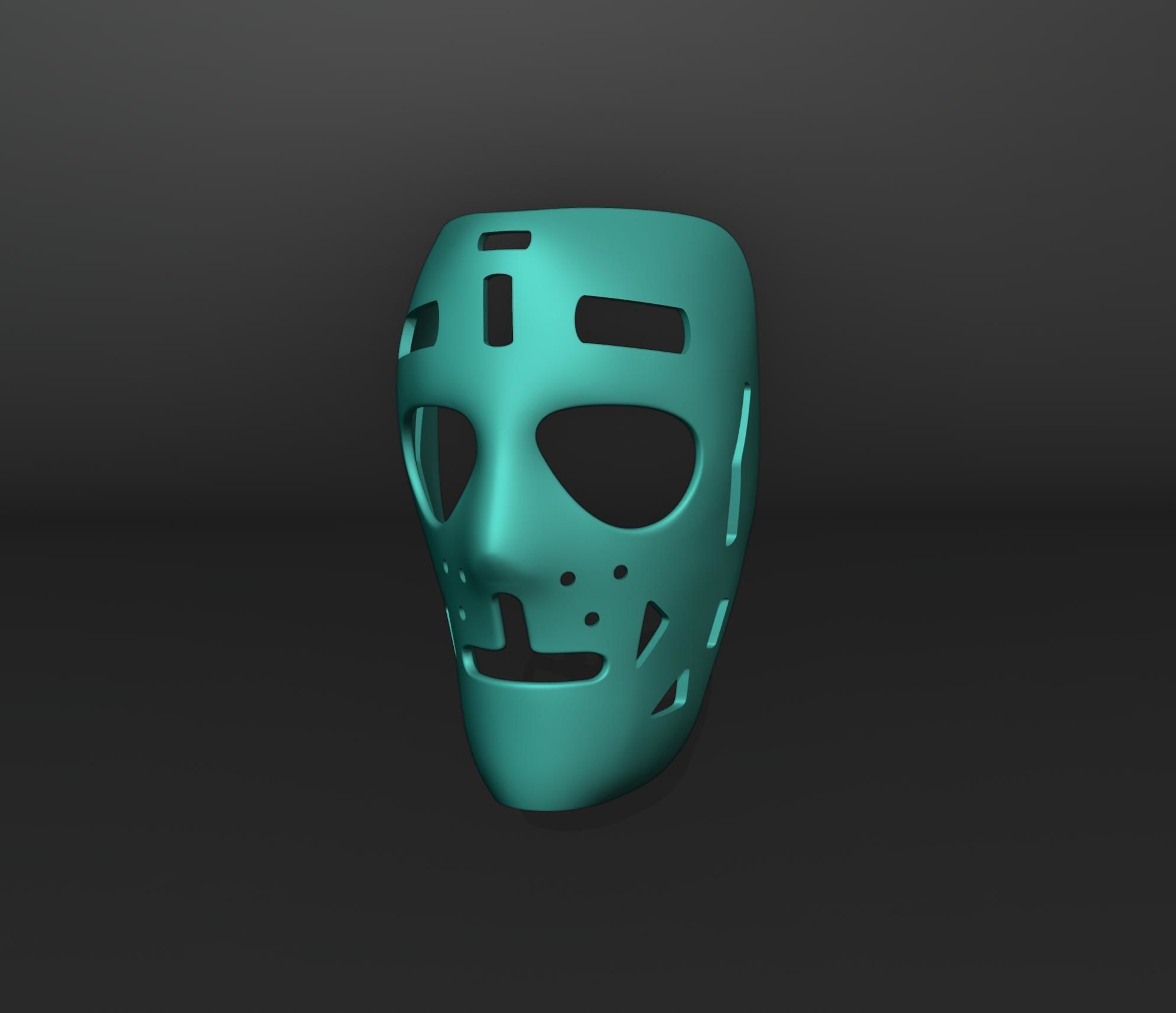 Vintage Hockey Masks Pack 3D print model_7