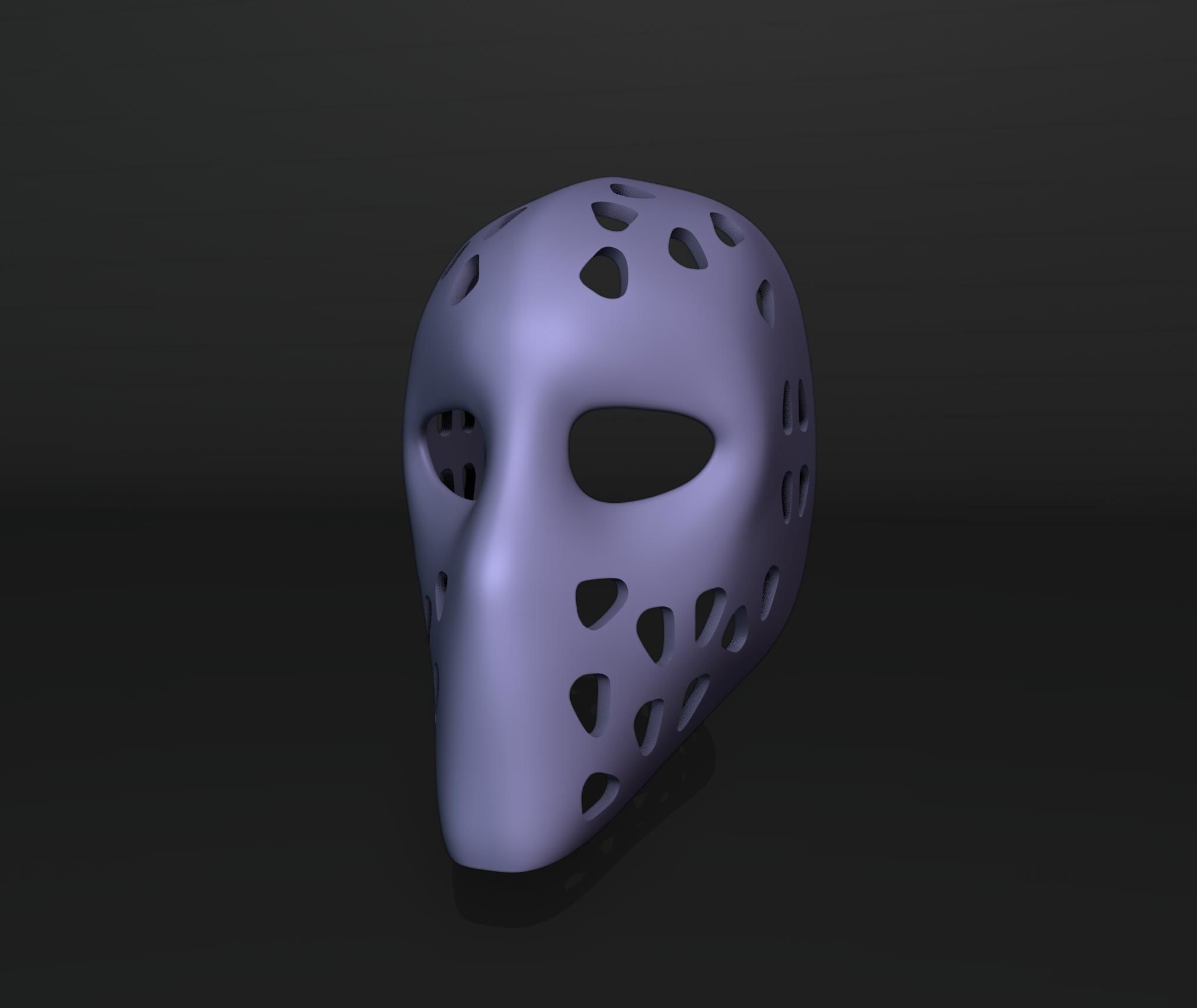 Vintage Hockey Masks Pack 3D print model_2