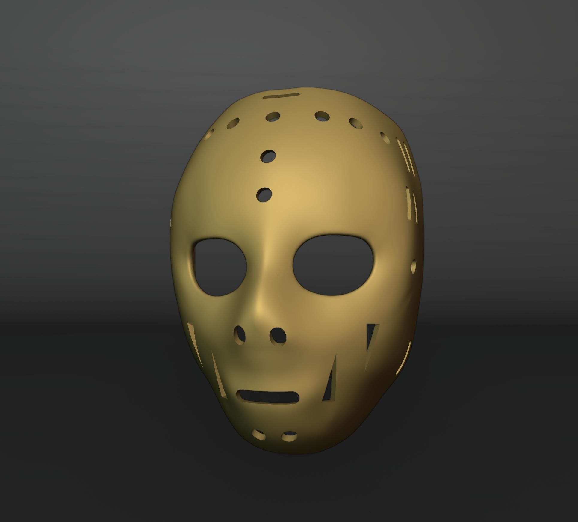 Vintage Hockey Masks Pack 3D print model_4