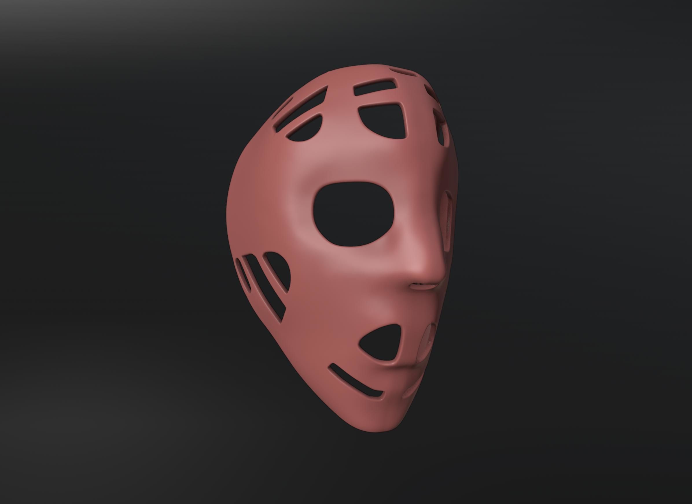 Vintage Hockey Masks Pack 3D print model_9