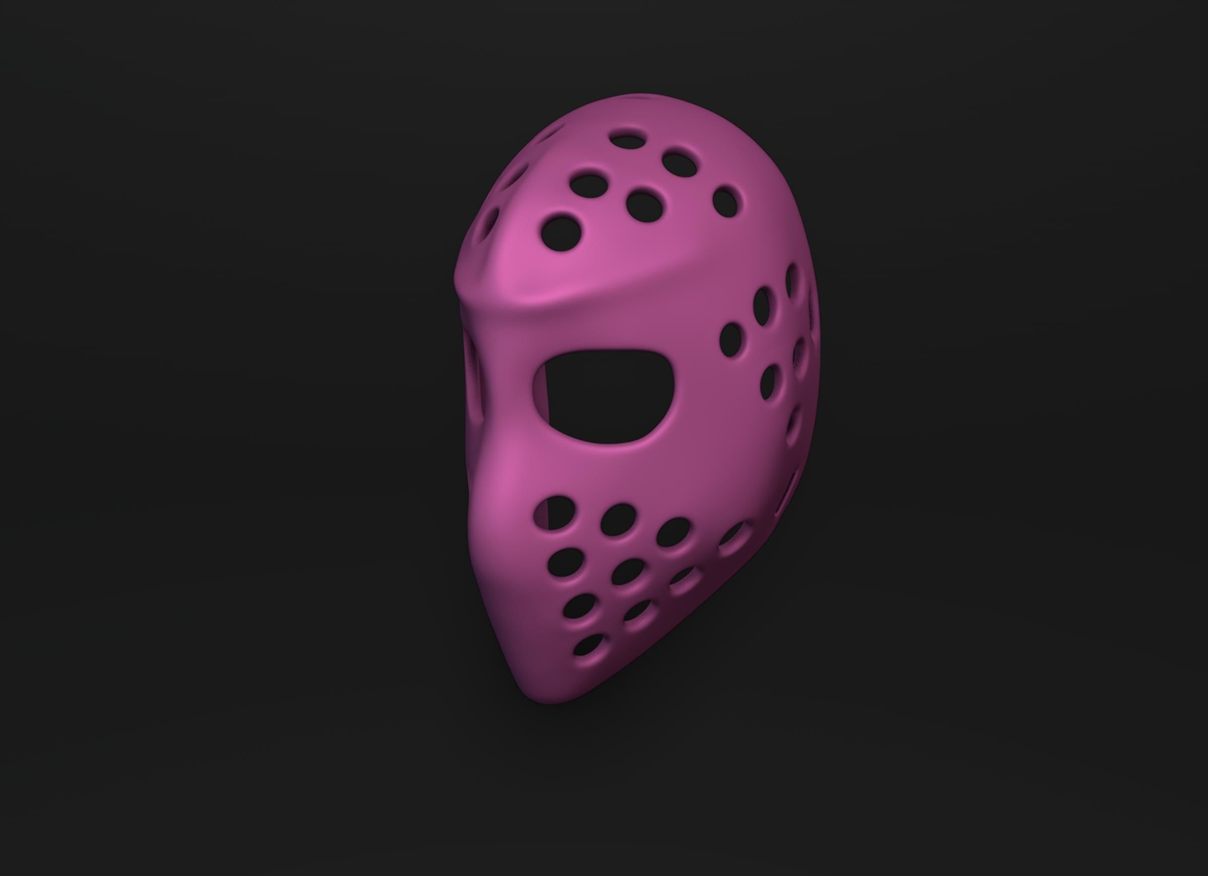 Vintage Hockey Masks Pack 3D print model_3