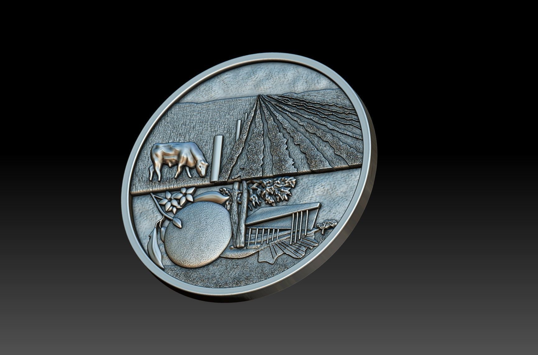 Webster Seal 3D print model_3