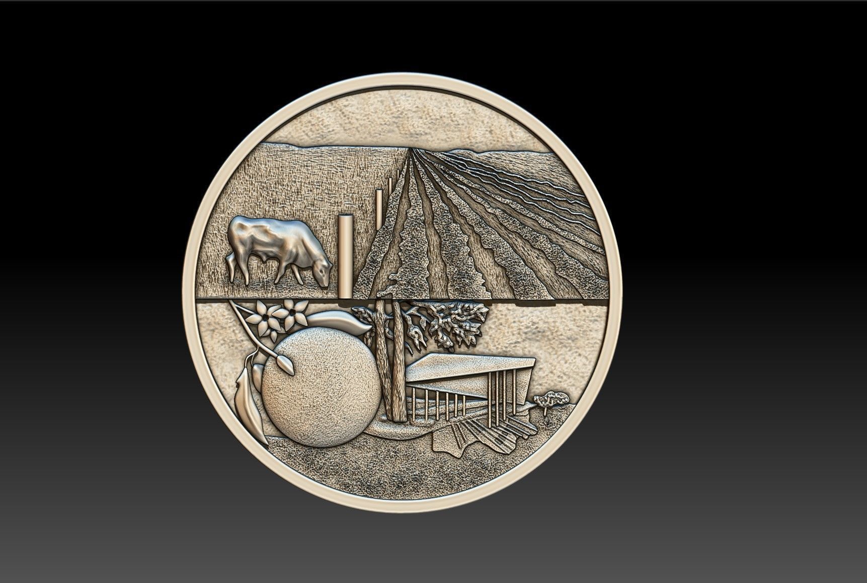 Webster Seal 3D print model_2