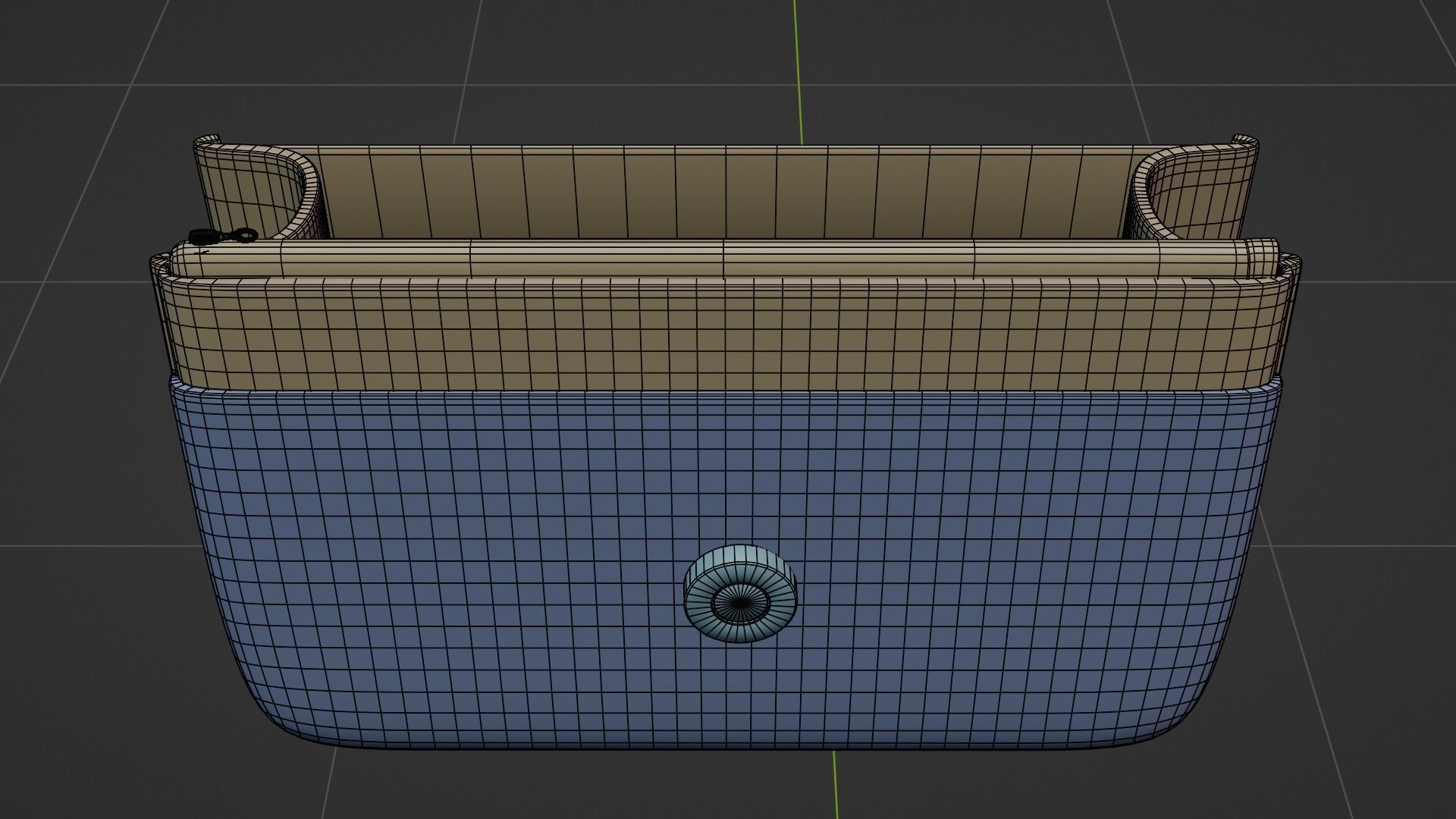 White leather shoulder bag 3 styles of straps 3D model_40