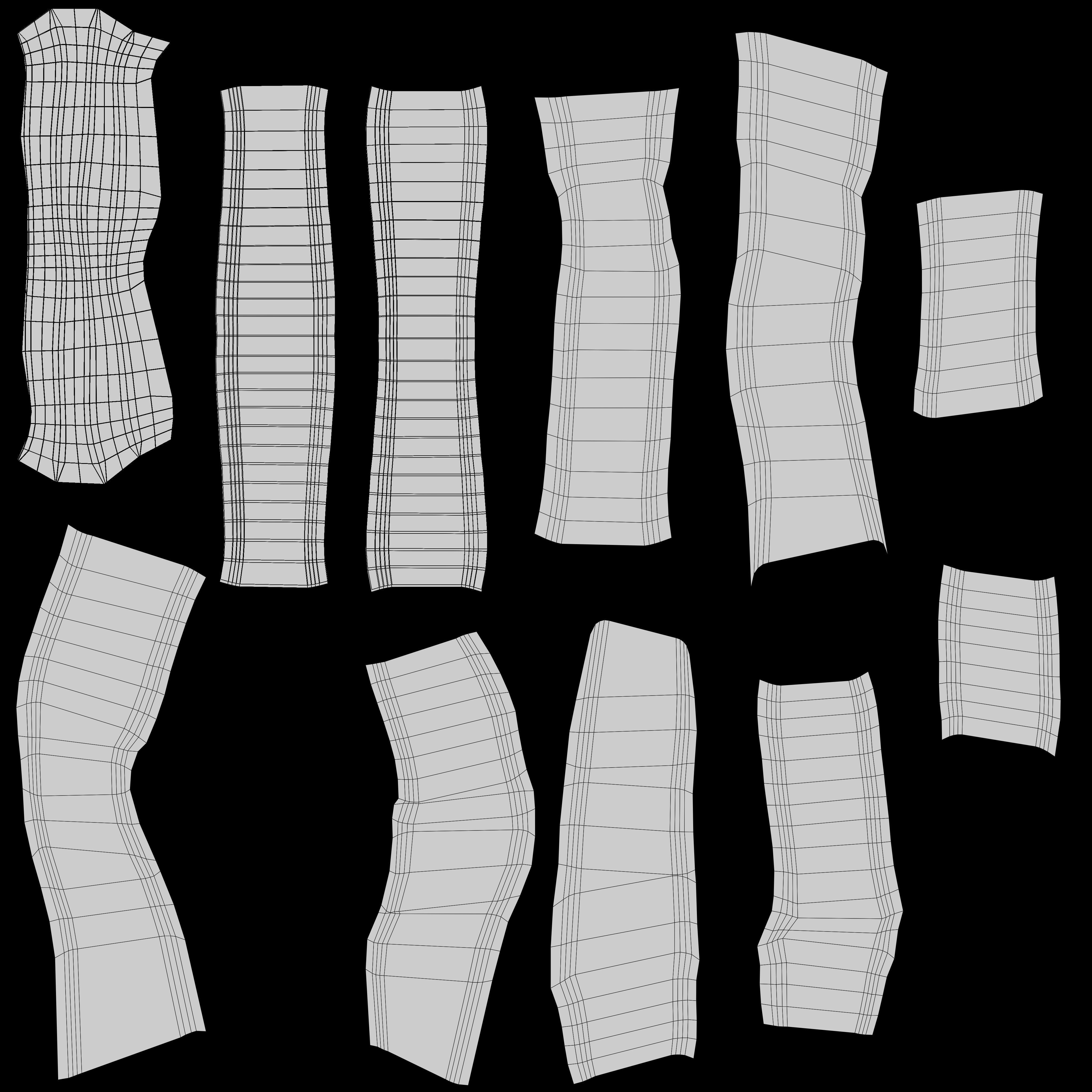 White leather shoulder bag 3 styles of straps 3D model_52