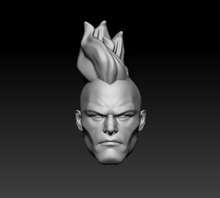 New 52 Captain Atom Headsculpt for Action Figures 3D print model_0