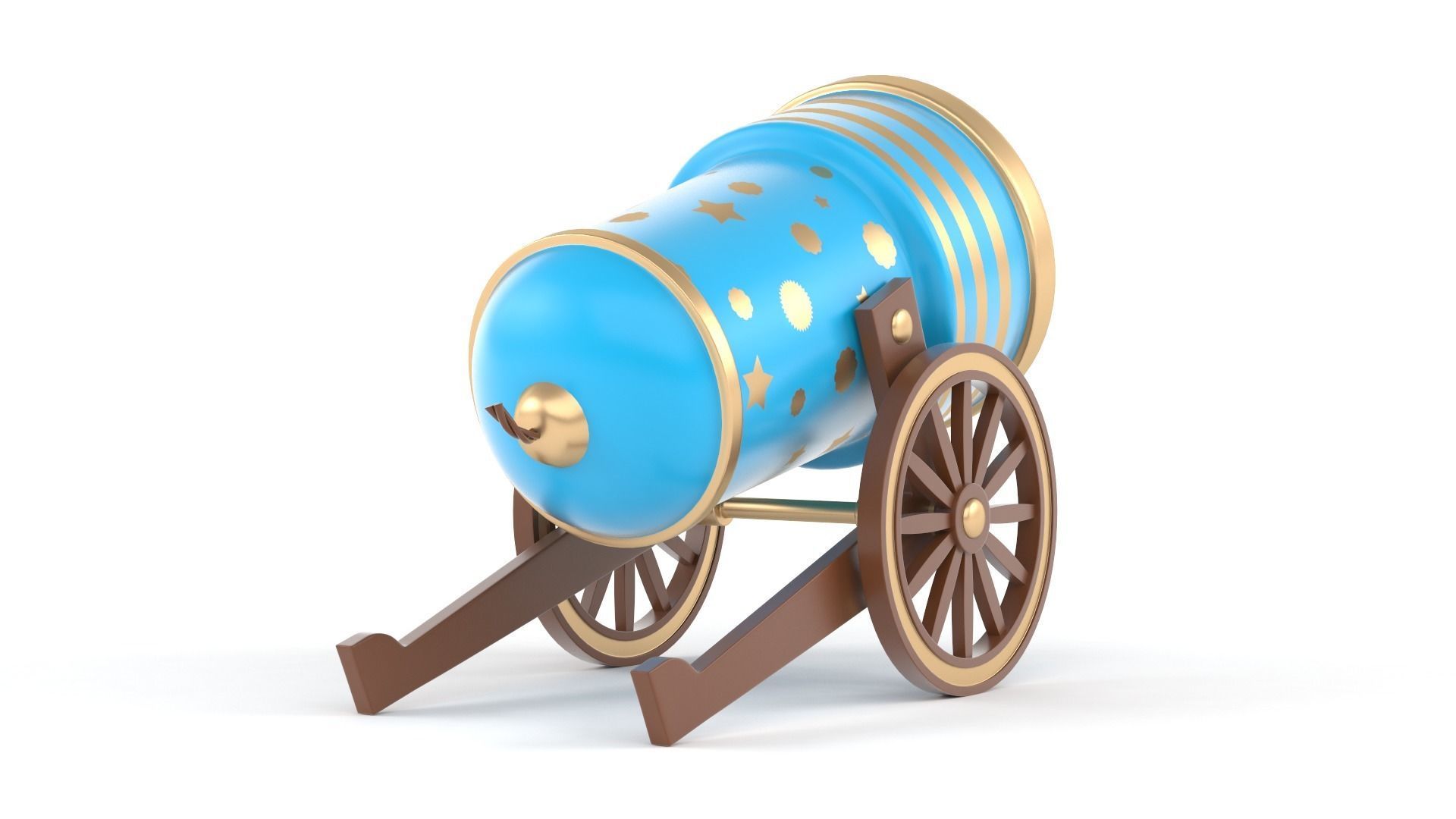 Circus Cannon 3D model_4