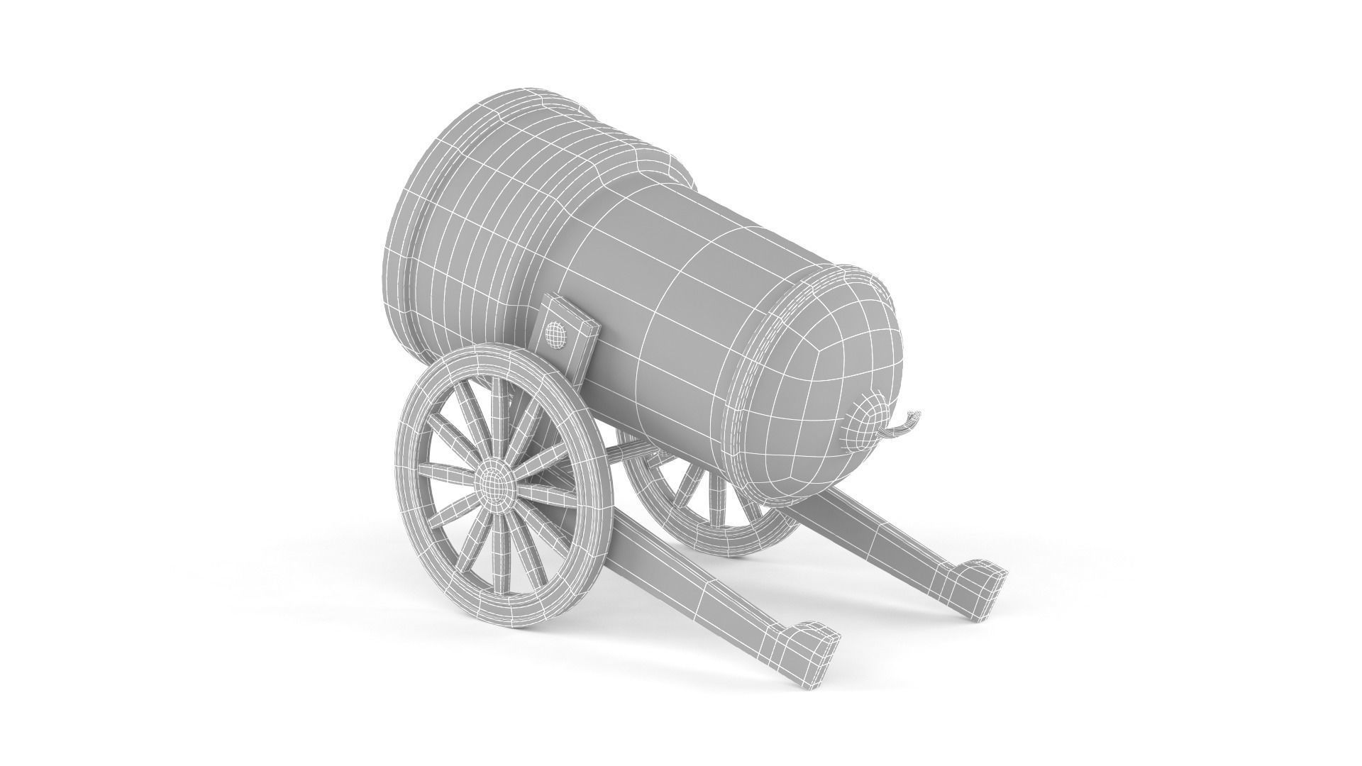 Circus Cannon 3D model_8