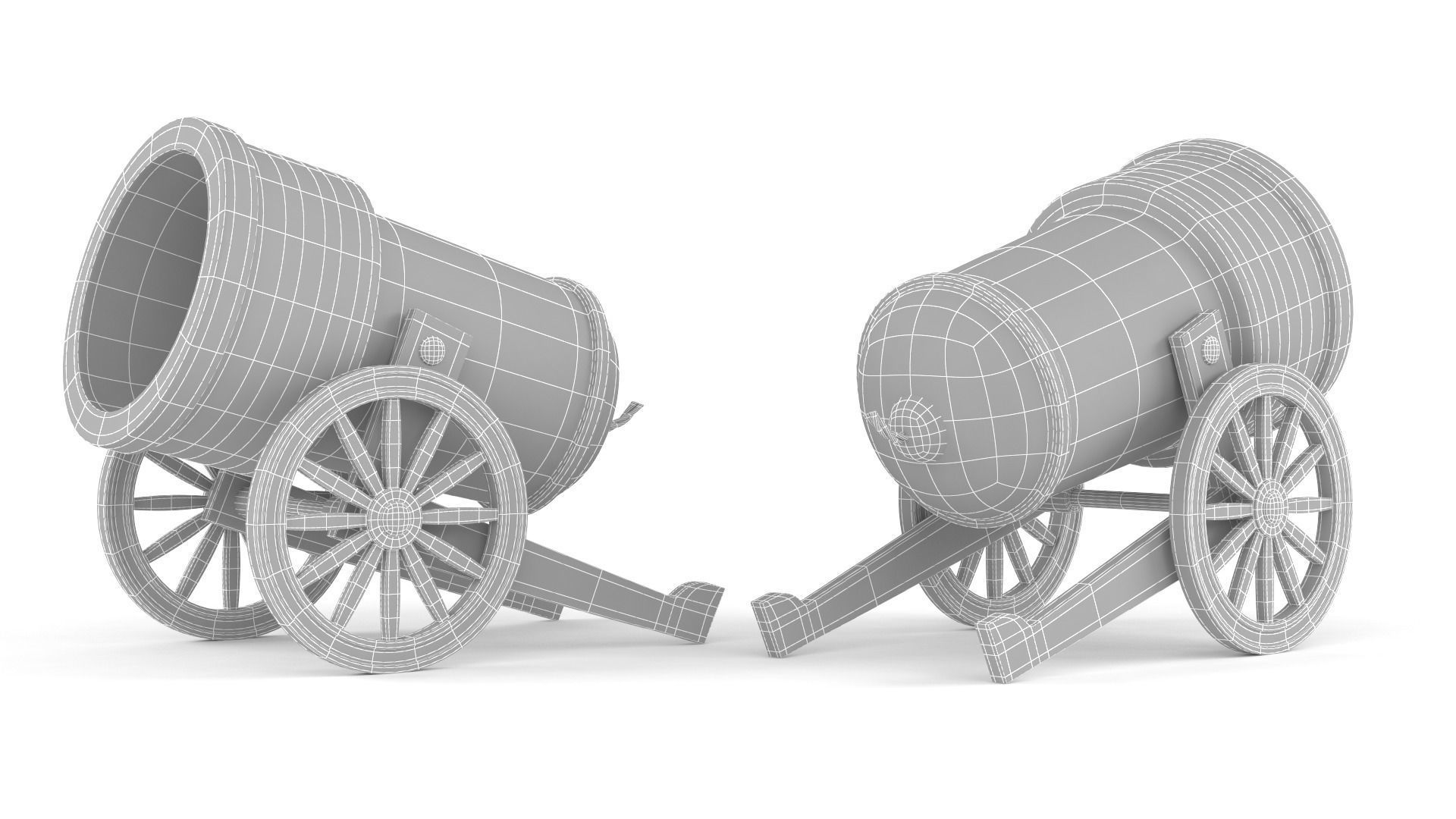 Circus Cannon 3D model_5