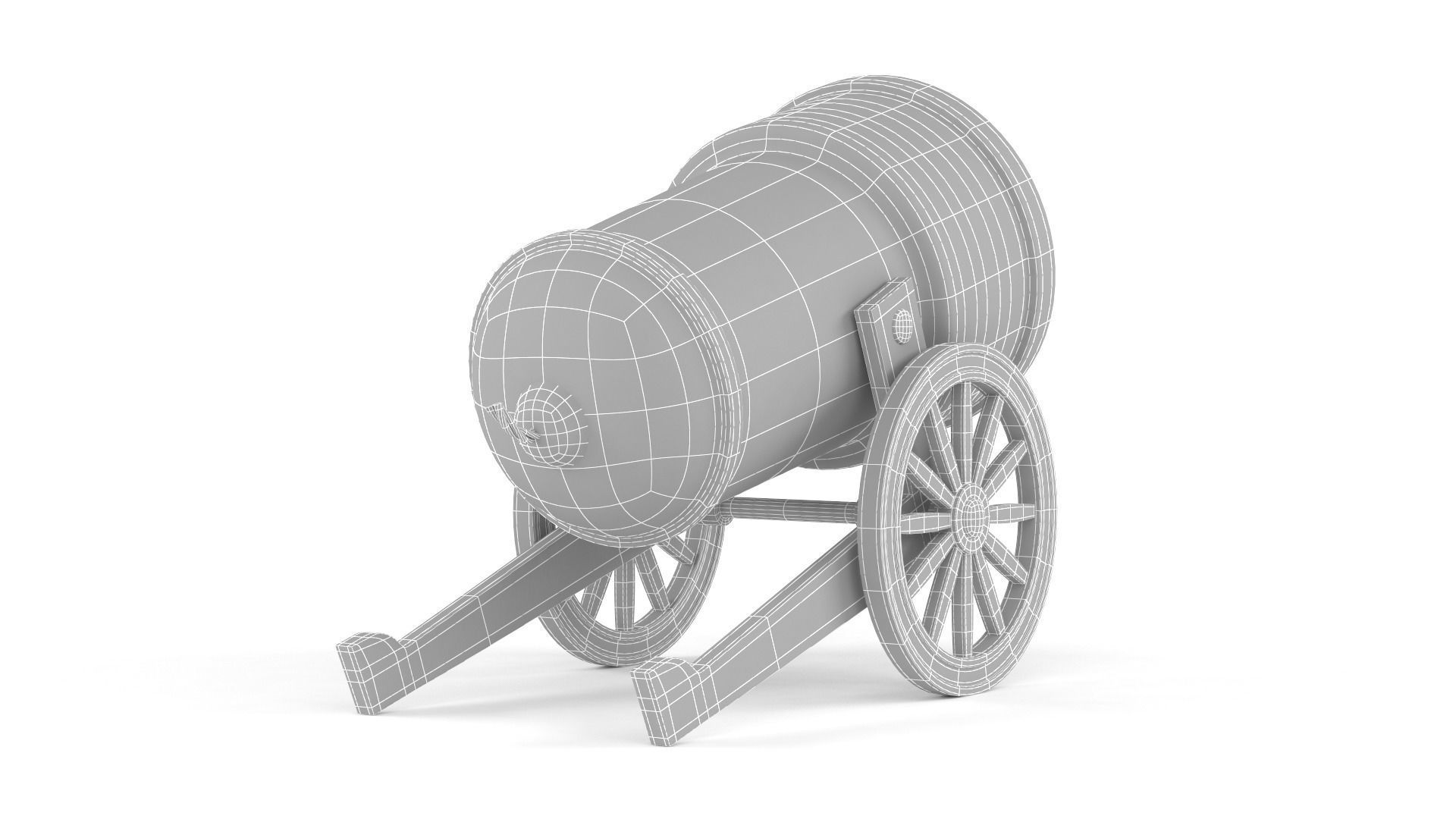 Circus Cannon 3D model_9