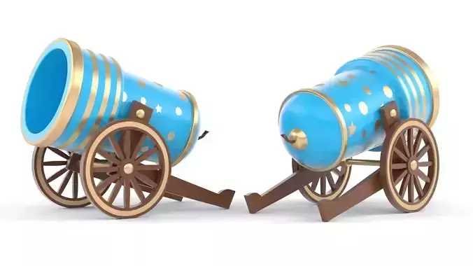 Circus Cannon 3D model
