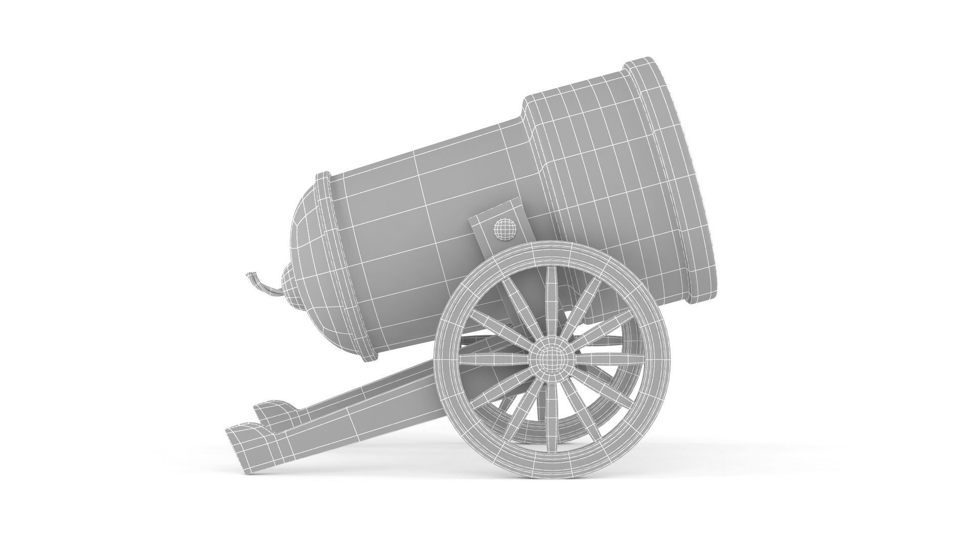 Circus Cannon 3D model_7
