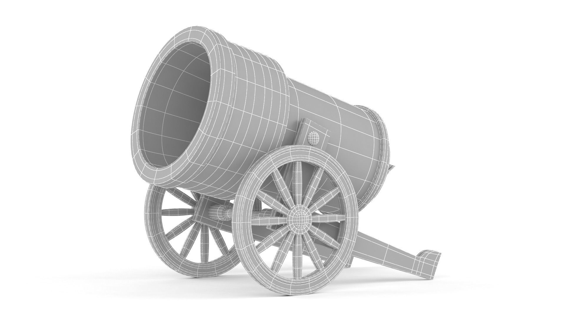 Circus Cannon 3D model_6