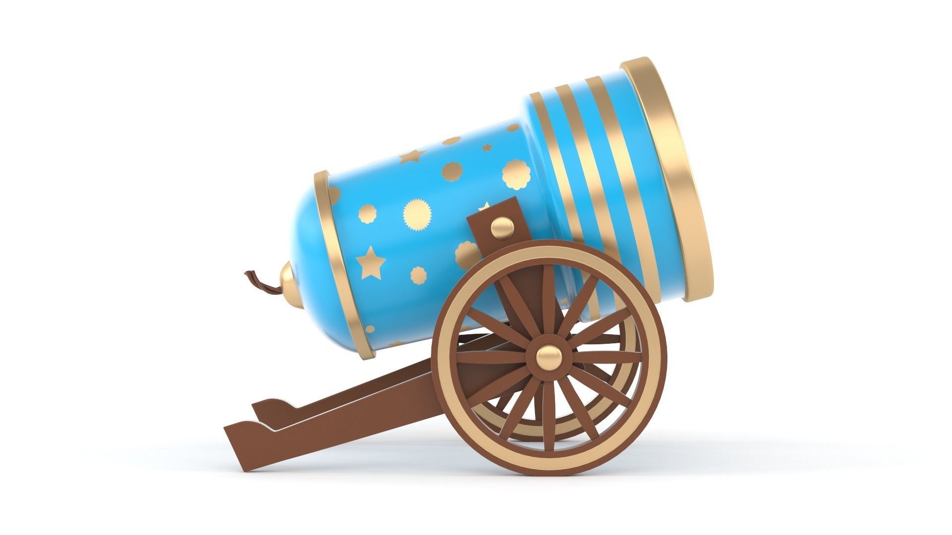 Circus Cannon 3D model_2