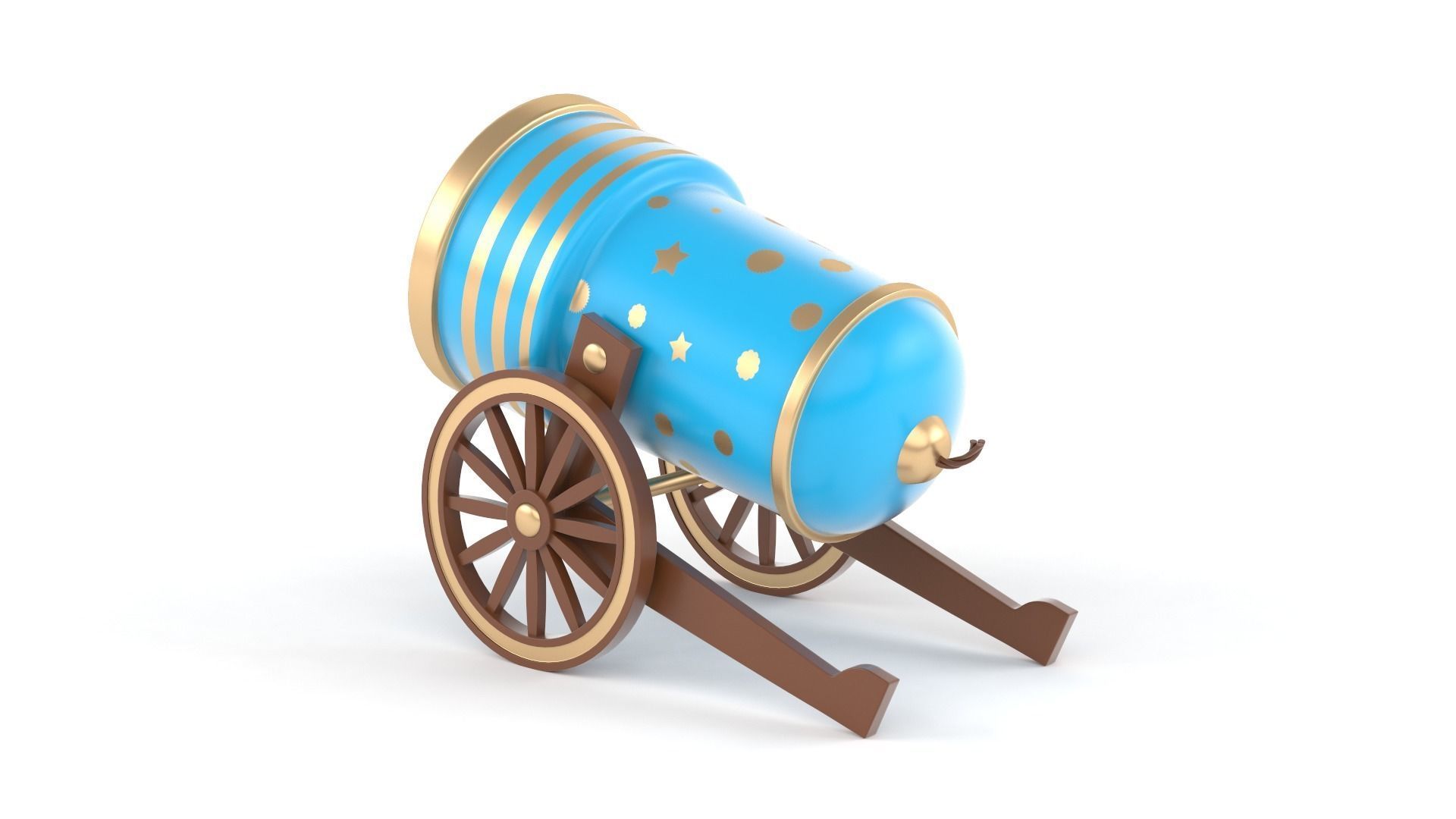 Circus Cannon 3D model_3