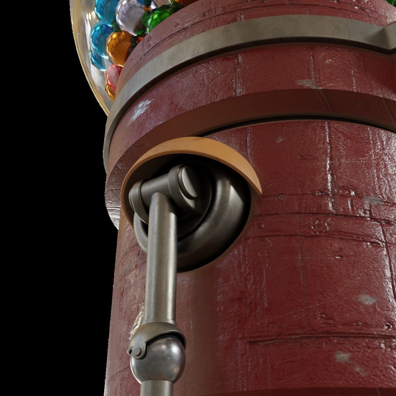 Candy Robot Character 3D model_4