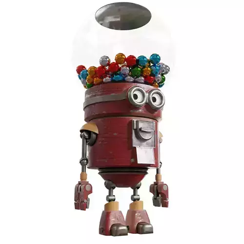 Candy Robot Character 3D model