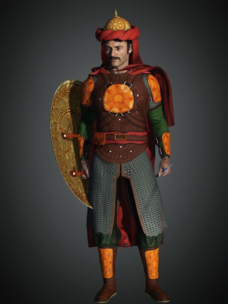 High-Quality Warrior Character - Rigged with Animations Low-poly 3D model_2