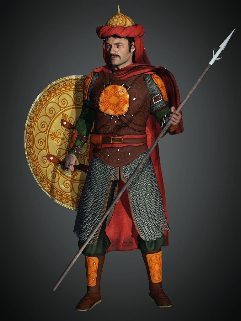 High-Quality Warrior Character - Rigged with Animations Low-poly 3D model_4