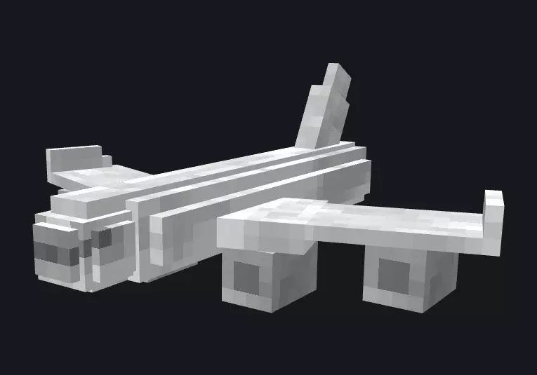 3D Plane model 3D model_0