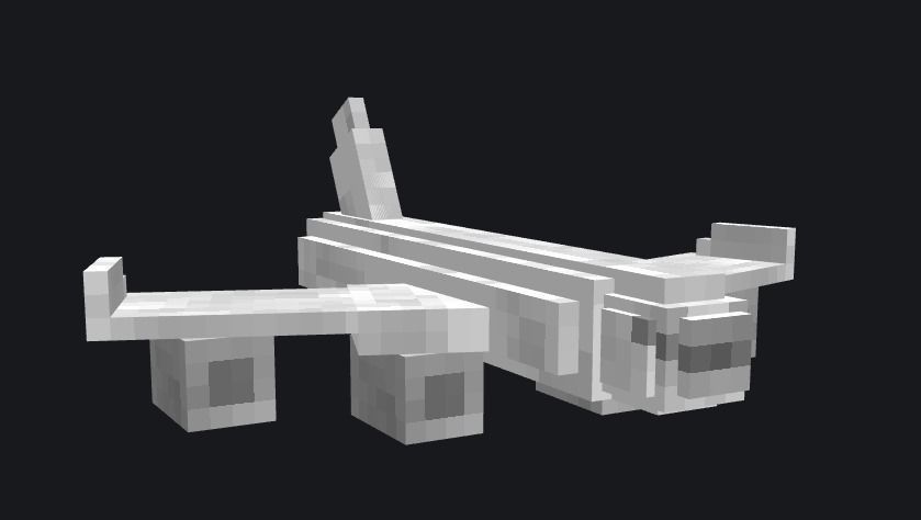 3D Plane model 3D model_1