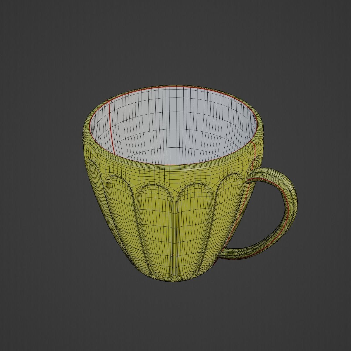 Tea Cup 03 3D model_11